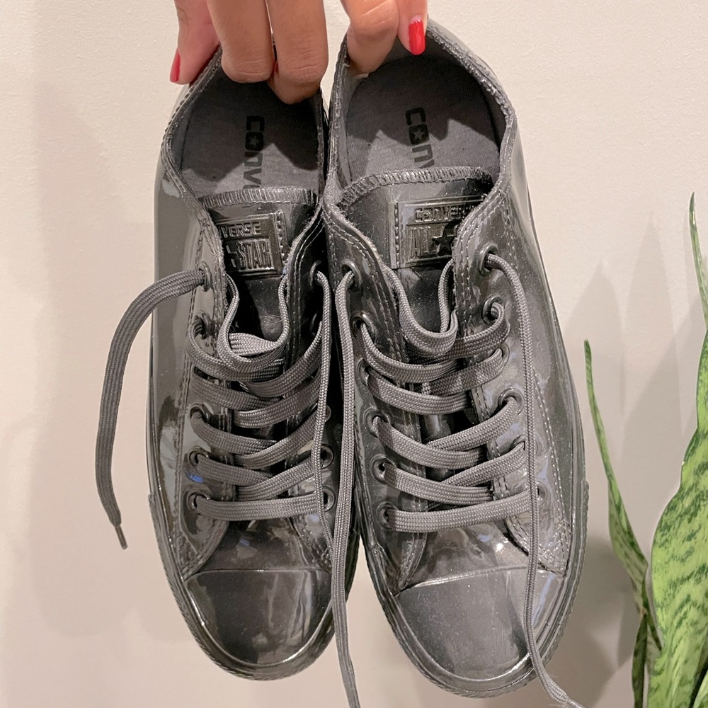 **Price Drop** Patent Leather Converse Chuck Taylor shoes